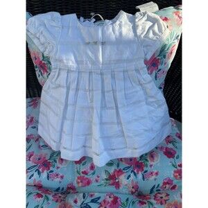 Ciccino Made in Italy White Cotton Dress NWT 9 months